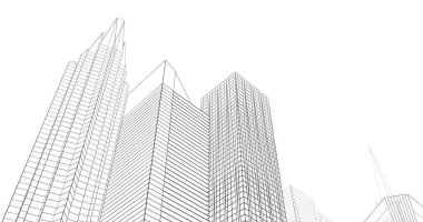 soyut mimari duvar kağıdı tasarımı, dijital konsept arkaplan