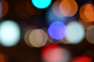 Bulanık şehir manzarası, soyut arkaplan 