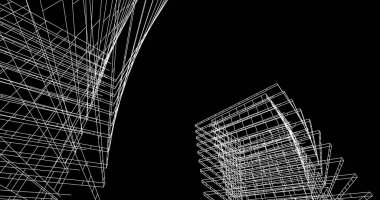 soyut mimari duvar kağıdı tasarımı, dijital konsept arkaplan