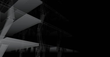 soyut mimari duvar kağıdı tasarımı, dijital konsept arkaplan