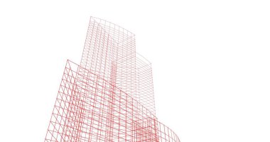 soyut mimari duvar kağıdı tasarımı, dijital konsept arkaplan