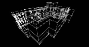 soyut mimari duvar kağıdı tasarımı, dijital konsept arkaplan