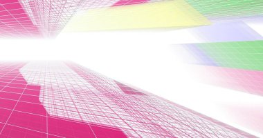 soyut mimari duvar kağıdı tasarımı, dijital konsept arkaplan