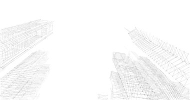 soyut mimari duvar kağıdı tasarımı, dijital konsept arkaplan