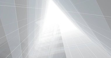 Mimari sanat konseptinde soyut çizgiler, minimum geometrik şekiller. 