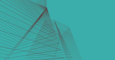 soyut mimari duvar kağıdı tasarımı, dijital konsept arkaplan