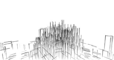 soyut mimari duvar kağıdı tasarımı, dijital konsept arkaplan