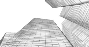 soyut mimari duvar kağıdı tasarımı, dijital konsept arkaplan