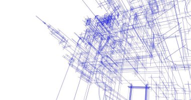 soyut mimari duvar kağıdı tasarımı, dijital konsept arkaplan