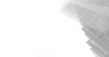 Mimari sanat konseptinde soyut çizgiler, minimum geometrik şekiller. 