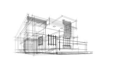 minimal geometrik şekiller, mimari çizgiler