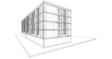 soyut mimari duvar kağıdı tasarımı, dijital konsept arkaplan