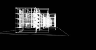 soyut mimari duvar kağıdı tasarımı, dijital konsept arkaplan