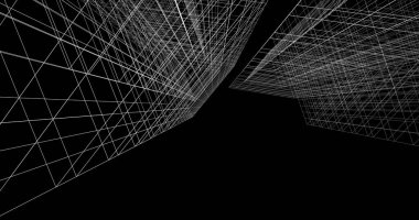 soyut mimari duvar kağıdı tasarımı, dijital konsept arkaplan