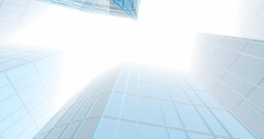 Arkaplanda mimari bina 3d illüstrasyon