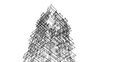 soyut mimari duvar kağıdı tasarımı, dijital konsept arkaplan