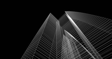 soyut mimari duvar kağıdı tasarımı, dijital konsept arkaplan