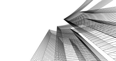 soyut mimari duvar kağıdı tasarımı, dijital konsept arkaplan