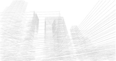 soyut mimari duvar kağıdı tasarımı, dijital konsept arkaplan