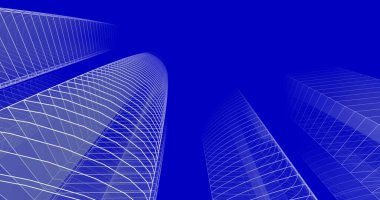 soyut mimari duvar kağıdı tasarımı, dijital konsept arkaplan