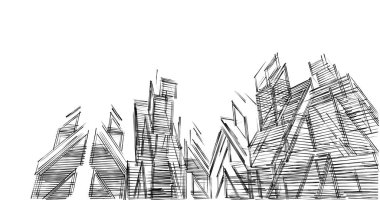 minimal geometrik şekiller, mimari çizgiler