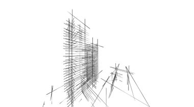 soyut mimari duvar kağıdı tasarımı, dijital konsept arkaplan