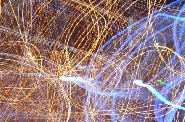 Bulanık şehir manzarası, soyut arkaplan 