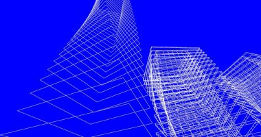soyut mimari duvar kağıdı tasarımı, dijital konsept arkaplan
