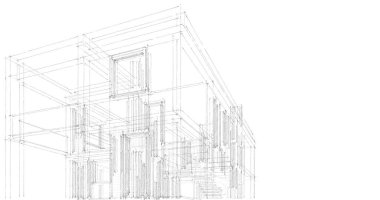 Geometrik mimari binalar tasarımı