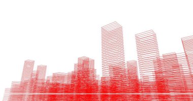 soyut mimari duvar kağıdı tasarımı, dijital konsept arkaplan