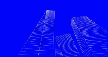 soyut mimari duvar kağıdı tasarımı, dijital konsept arkaplan