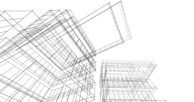 soyut mimari duvar kağıdı tasarımı, dijital konsept arkaplan