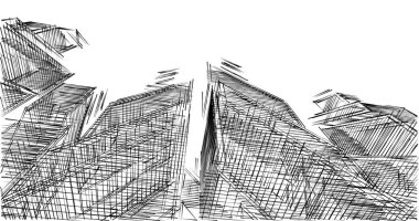 minimal geometrik şekiller, mimari çizgiler