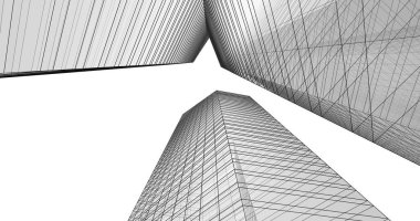 soyut mimari duvar kağıdı tasarımı, dijital konsept arkaplan