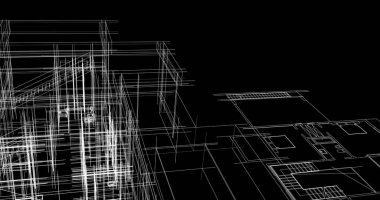 soyut mimari duvar kağıdı tasarımı, dijital konsept arkaplan