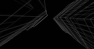 soyut mimari duvar kağıdı tasarımı, dijital konsept arkaplan