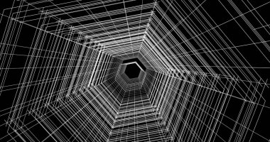 Arkaplanda mimari bina 3d illüstrasyon