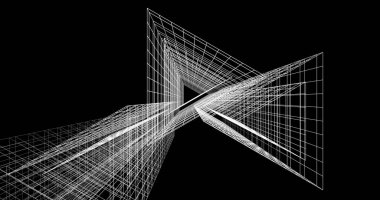 soyut mimari duvar kağıdı tasarımı, dijital konsept arkaplan