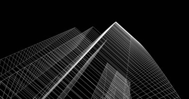 soyut mimari duvar kağıdı tasarımı, dijital konsept arkaplan