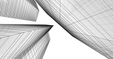 soyut mimari duvar kağıdı tasarımı, dijital konsept arkaplan