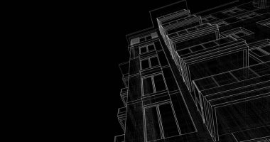 soyut mimari duvar kağıdı tasarımı, dijital konsept arkaplan