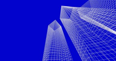 soyut mimari duvar kağıdı tasarımı, dijital konsept arkaplan