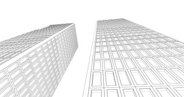 soyut mimari duvar kağıdı tasarımı, dijital konsept arkaplan