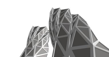 soyut mimari duvar kağıdı tasarımı, dijital konsept arkaplan