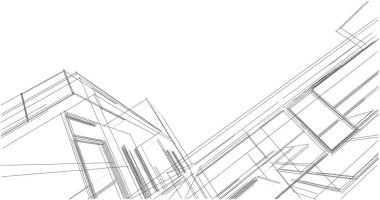 soyut mimari duvar kağıdı tasarımı, dijital konsept arkaplan