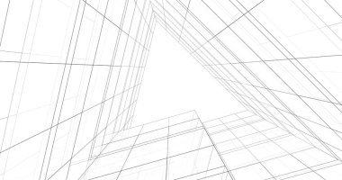 soyut mimari duvar kağıdı tasarımı, dijital konsept arkaplan