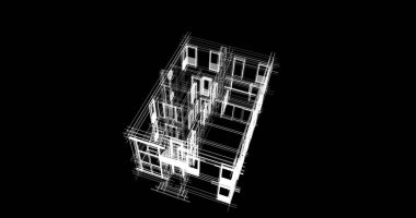 soyut mimari duvar kağıdı tasarımı, dijital konsept arkaplan