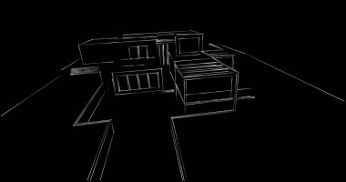 soyut mimari duvar kağıdı tasarımı, dijital konsept arkaplan