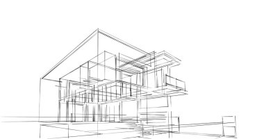 Geometrik mimari binalar tasarımı