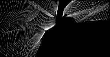 soyut mimari duvar kağıdı tasarımı, dijital konsept arkaplan